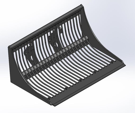 Knikmops KM 250 puinbak